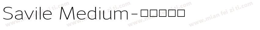 Savile Medium字体转换
